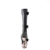 Demonia MUERTO-2028 Black Vegan Platform Knee High Boots