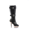 Demonia MUERTO-2028 Black Vegan Platform Knee High Boots