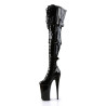 Pleaser BEYOND-3028 Patent Buckle Thigh High Boots
