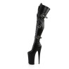 Pleaser BEYOND-3028 Vegan Buckle Thigh High Boots