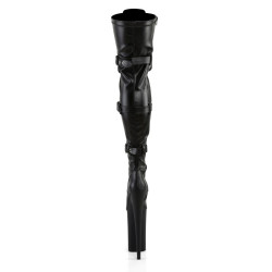 Pleaser BEYOND-3028 Vegan Buckle Thigh High Boots