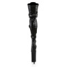 Pleaser BEYOND-3028 Vegan Buckle Thigh High Boots