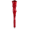 Pleaser BEYOND-3028 Red Buckle Thigh High Boots