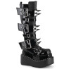 Demonia BEAR-215 Black Vegan Platform Women Boots