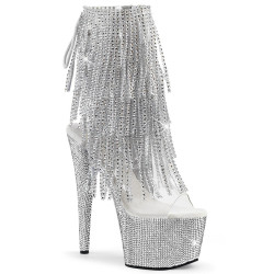 Pleaser BEJEWELED-1017RSF-7 Transparent Silver Strass
