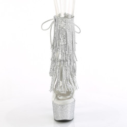 Pleaser BEJEWELED-1017RSF-7 Transparent Silver Strass