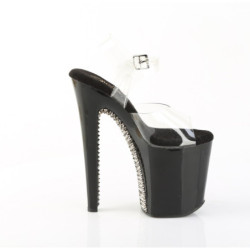 Pleaser XTREME-808SPRS Pewter Pole Dance High Heels Shoes