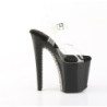 Pleaser XTREME-808SPRS Pewter Pole Dance High Heels Shoes