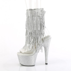 Pleaser BEJEWELED-1017RSF-7 Transparent Silver Strass