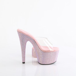 Pleaser BEJEWELED-712RS Ankle Cuff Rose Strass Heels