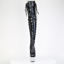 Pleaser BEJEWELED-3052HG-7 Hologram Overknee Boots