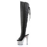 Pleaser BEJEWELED-3019DM-7 Laced Overknee Boots