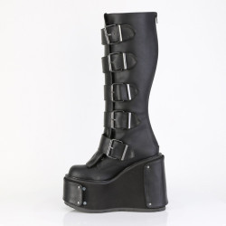 Demonia TRANSFORMER-800 Vegan Platform Knee High Boots