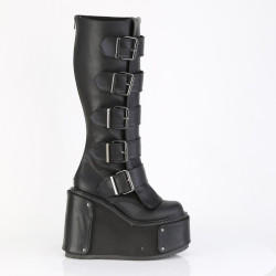 Demonia TRANSFORMER-800 Vegan Platform Knee High Boots