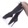 Devious BALLET-2020 Leather Spike Stiletto Heeled Boots