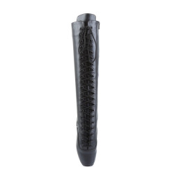 Devious BALLET-2020 Leather Spike Stiletto Heeled Boots