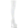 Pleaser ADORE-701CG Transparent Black Confetti Glitter