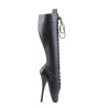 Devious BALLET-2020 Leather Spike Stiletto Heeled Boots