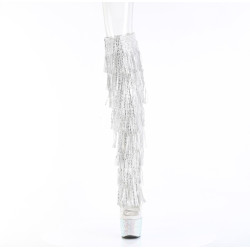 Pleaser BEJEWELED-3019C-RSF Fringes Thigh High Boots