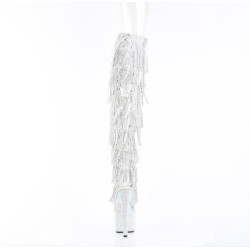 Pleaser BEJEWELED-3019C-RSF Fringes Thigh High Boots