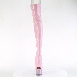 Pleaser BEJEWELED-3011-7 Platform Thigh High Boots