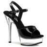 Pleaser ALLURE-609 Black Patent Transparent Sale Women