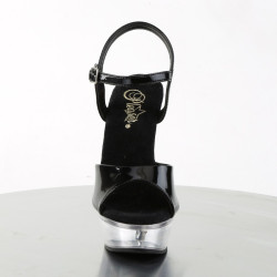 Pleaser ALLURE-609 Black Patent Transparent Sale Women
