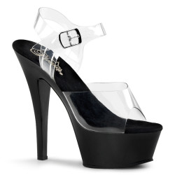 Pleaser KISS-208 Black High Heeled Platform Shoes Women