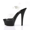 Pleaser KISS-208 Black High Heeled Platform Shoes Women