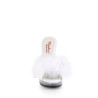 Fabulicious GLORY-501F-8 White Vegan Leather Fur