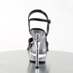 Pleaser ALLURE-609 Black Patent Transparent Sale Women