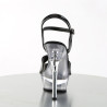 Pleaser ALLURE-609 Black Patent Transparent Sale Women