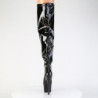 Pleaser ADORE-3000WCF Hologram Wide Calf Overknee Boots