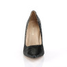 Pleaser CLASSIQUE-20SP Black Snake Print Stiletto Pumps Sale