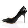 Pleaser CLASSIQUE-20SP Black Snake Print Stiletto Pumps Sale