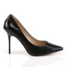 Pleaser CLASSIQUE-20SP Black Snake Print Stiletto Pumps Sale