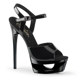 Pleaser ECLIPSE-609 Black Patent Sale Women