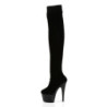 Pleaser ADORE-3002 Black Velvet Women Boots