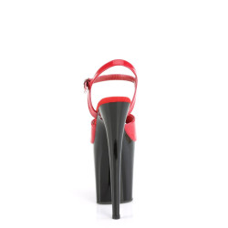 Pleaser FLAMINGO-809 Red Patent Black Sale Women