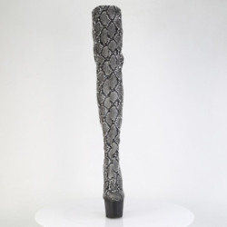 Pleaser ADORE-3008SP-BT Grey Black Snake Print Sale