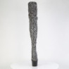 Pleaser ADORE-3008SP-BT Grey Black Snake Print Sale