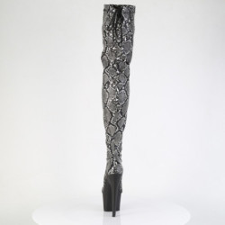 Pleaser ADORE-3008SP-BT Grey Black Snake Print Sale