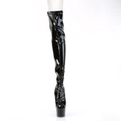 Pleaser ADORE-3011 Patent Peep Toe Overknee Boots