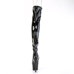 Pleaser ADORE-3011 Patent Peep Toe Overknee Boots