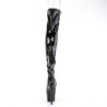 Pleaser ADORE-3011 Patent Peep Toe Overknee Boots