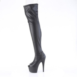 Pleaser ADORE-3011 Vegan Peep Toe Overknee Boots