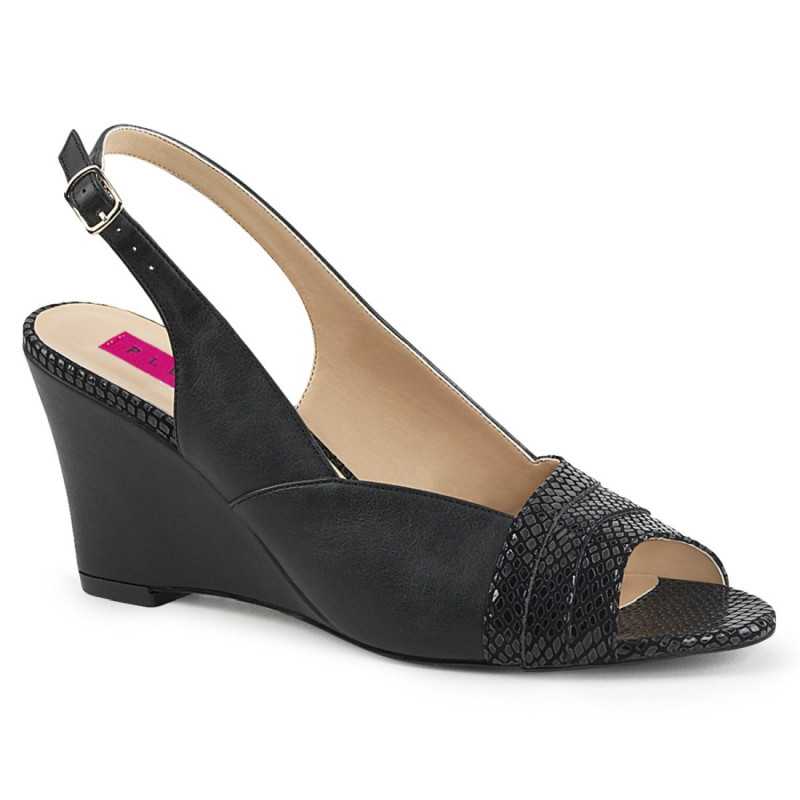 Pleaser Pink Label KIMBERLY-01SP Black Vegan Men Pleaser Pink Label KIMBERLY-01SP Black Vegan Men