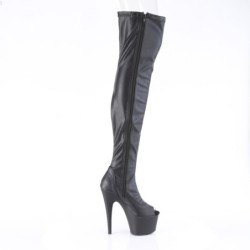 Pleaser ADORE-3011 Vegan Peep Toe Overknee Boots