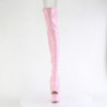 Pleaser ADORE-3011HWR Rose Hologram Overknee Boots