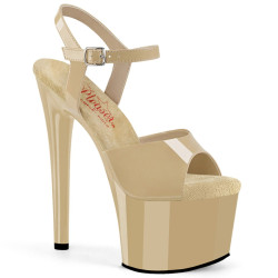 Pleaser PASSION-709 Cream Patent Sale Women